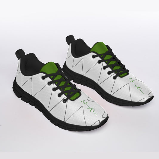 All-Over Print Men's Sports Shoes With Black Sole