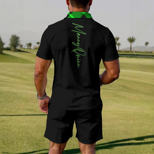 All-Over Print Men's Polo Sportswear Set