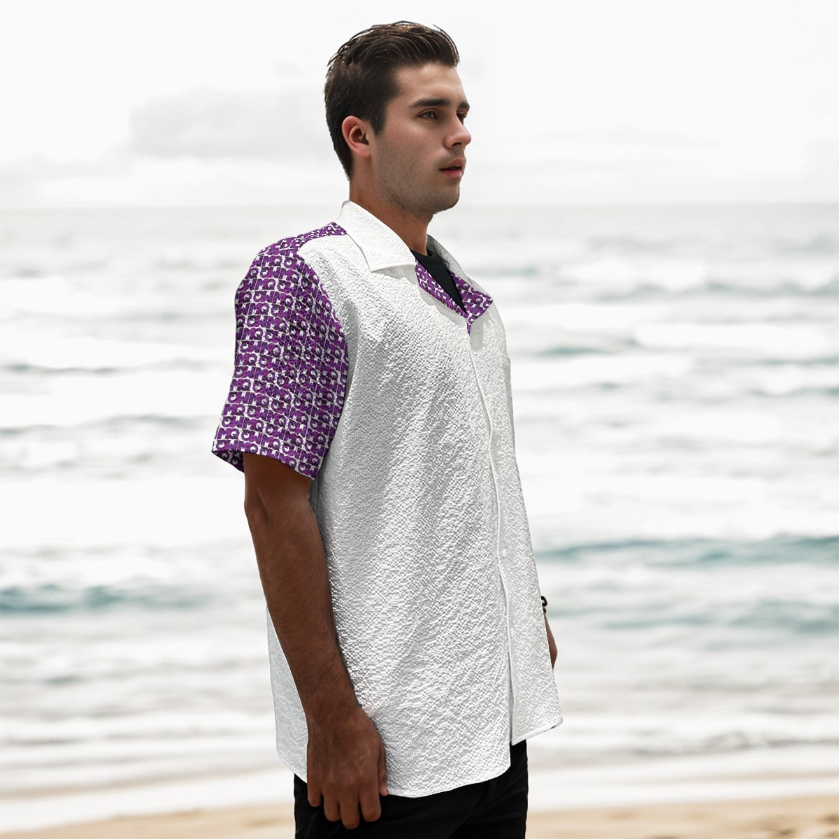 All-Over Print Men's Fashion Short Sleeve Shirt