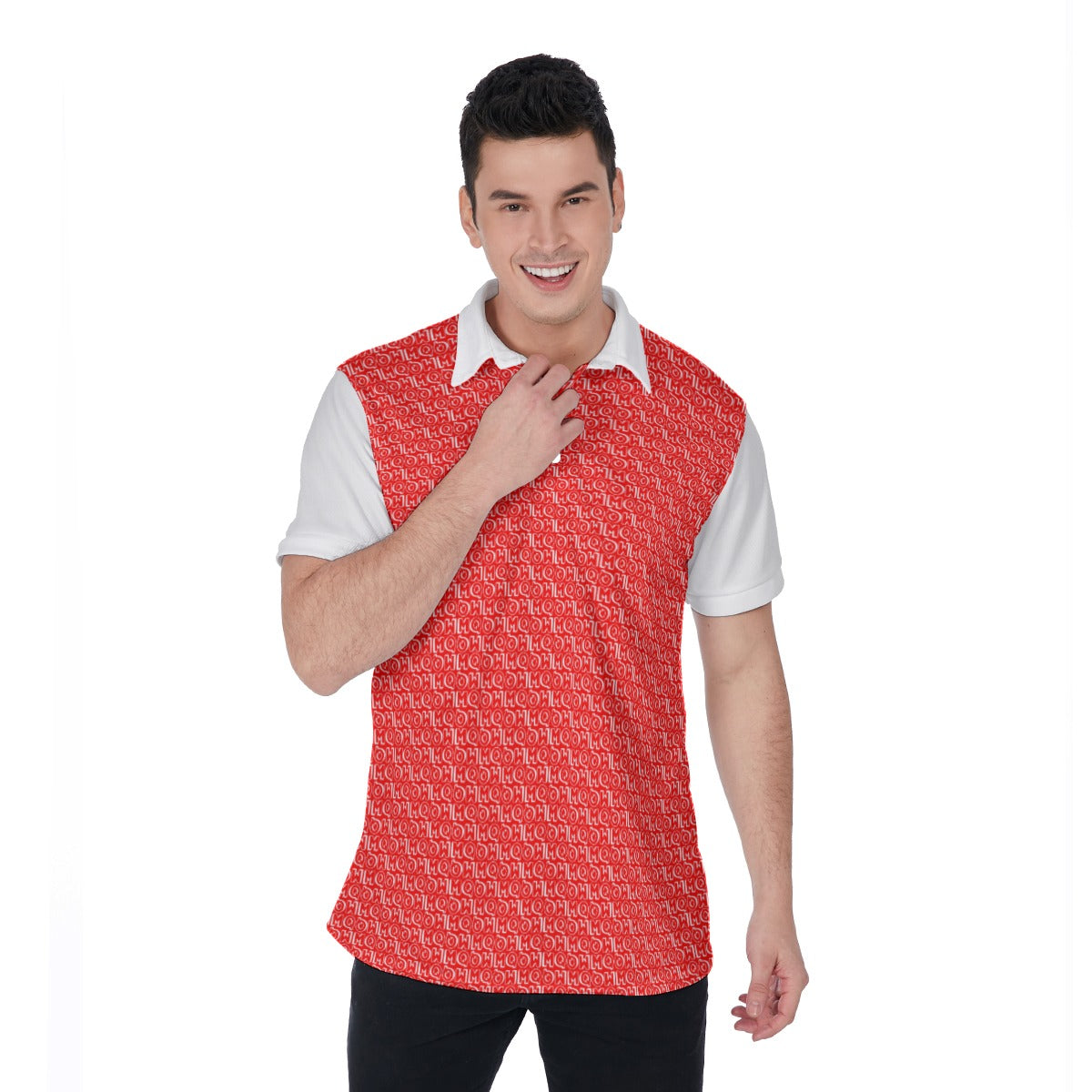 All-Over Print Men's Polo Shirt