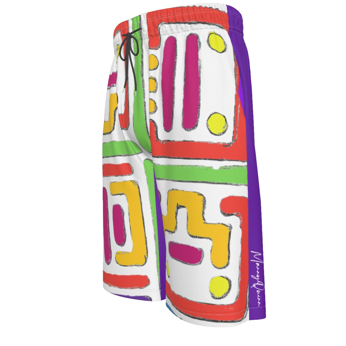 All-Over Print Men's Over-The-Knee Shorts
