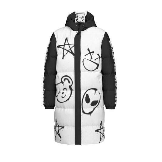 All-Over Print Unisex Long Down Jacket