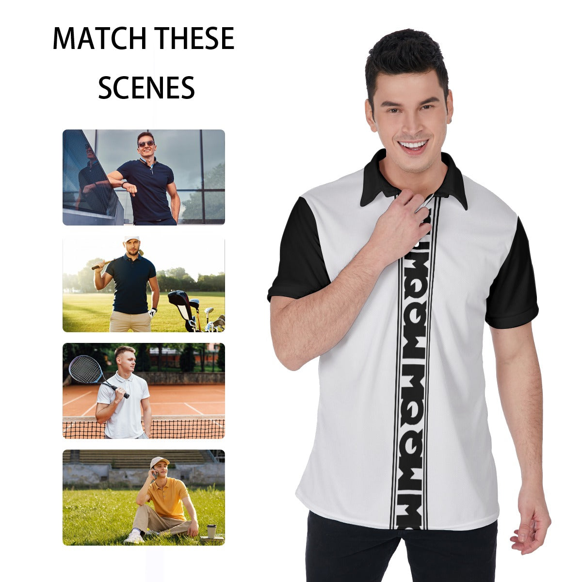All-Over Print Men's Polo Shirt