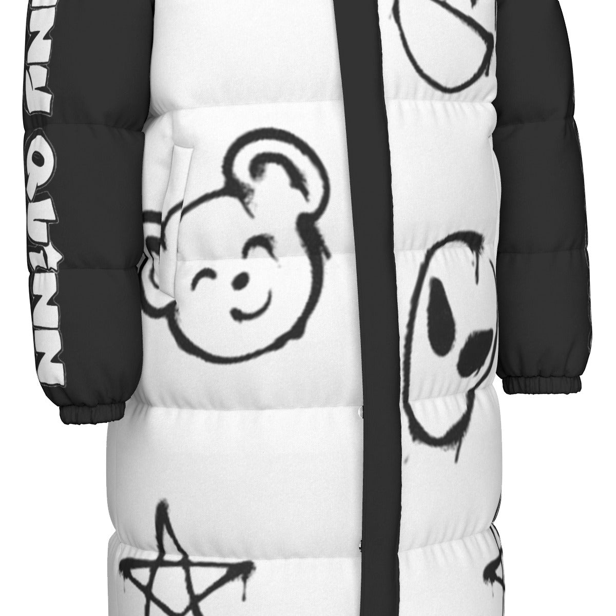 All-Over Print Unisex Long Down Jacket