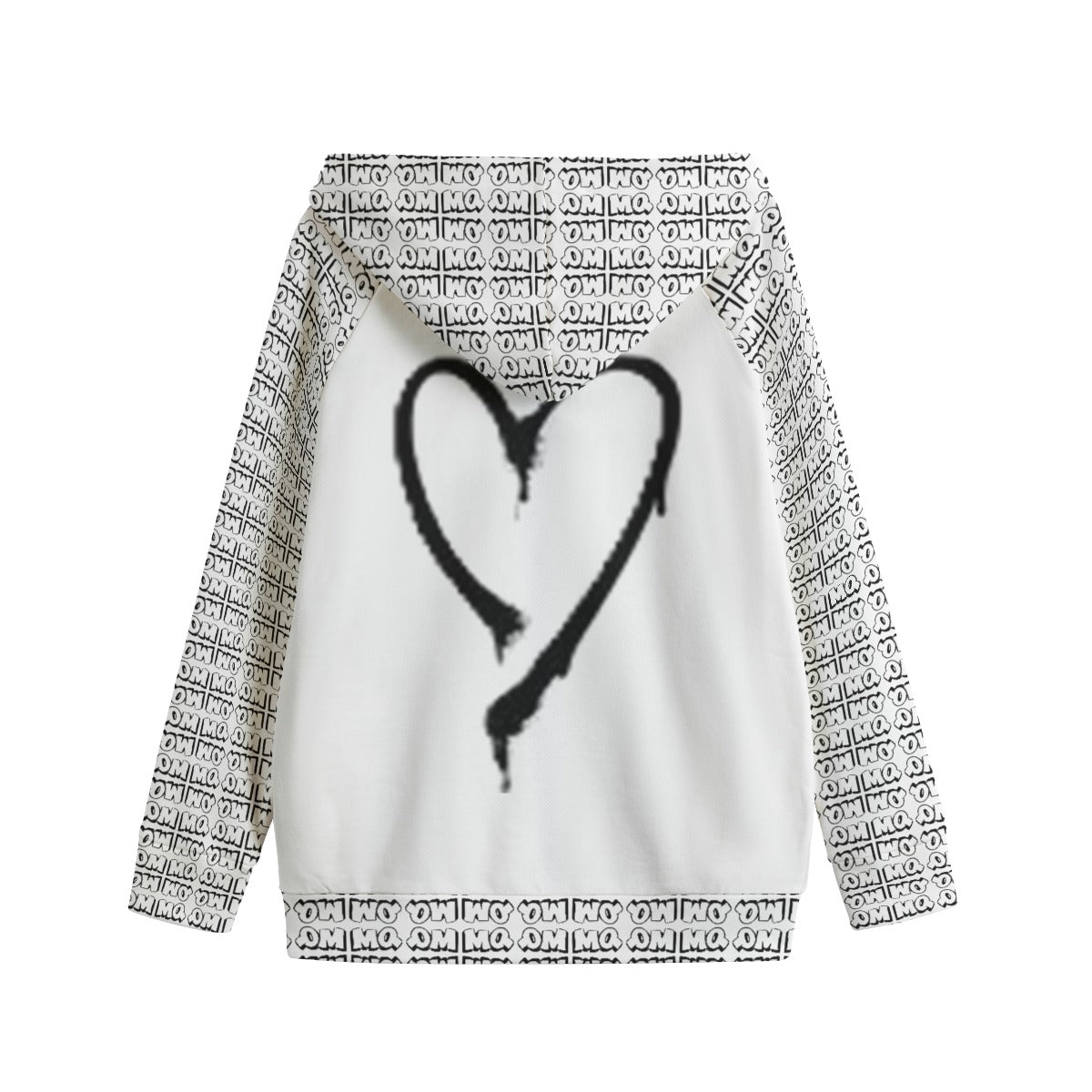 All-Over Print Kid's Zip Up Raglan Sleeve Hoodie | 310GSM Cotton