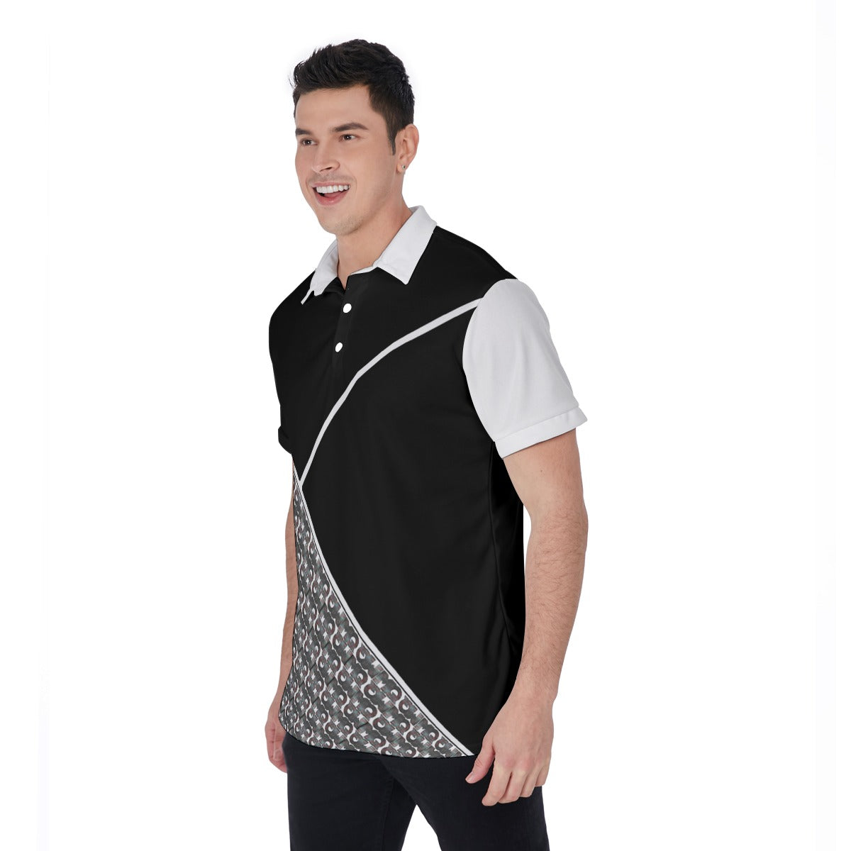 All-Over Print Men's Polo Shirt