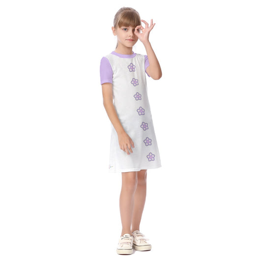 All-Over Print Kid's Short Sleeve Dress