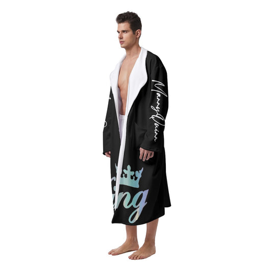 All-Over Print Men's Heavy Fleece Robe