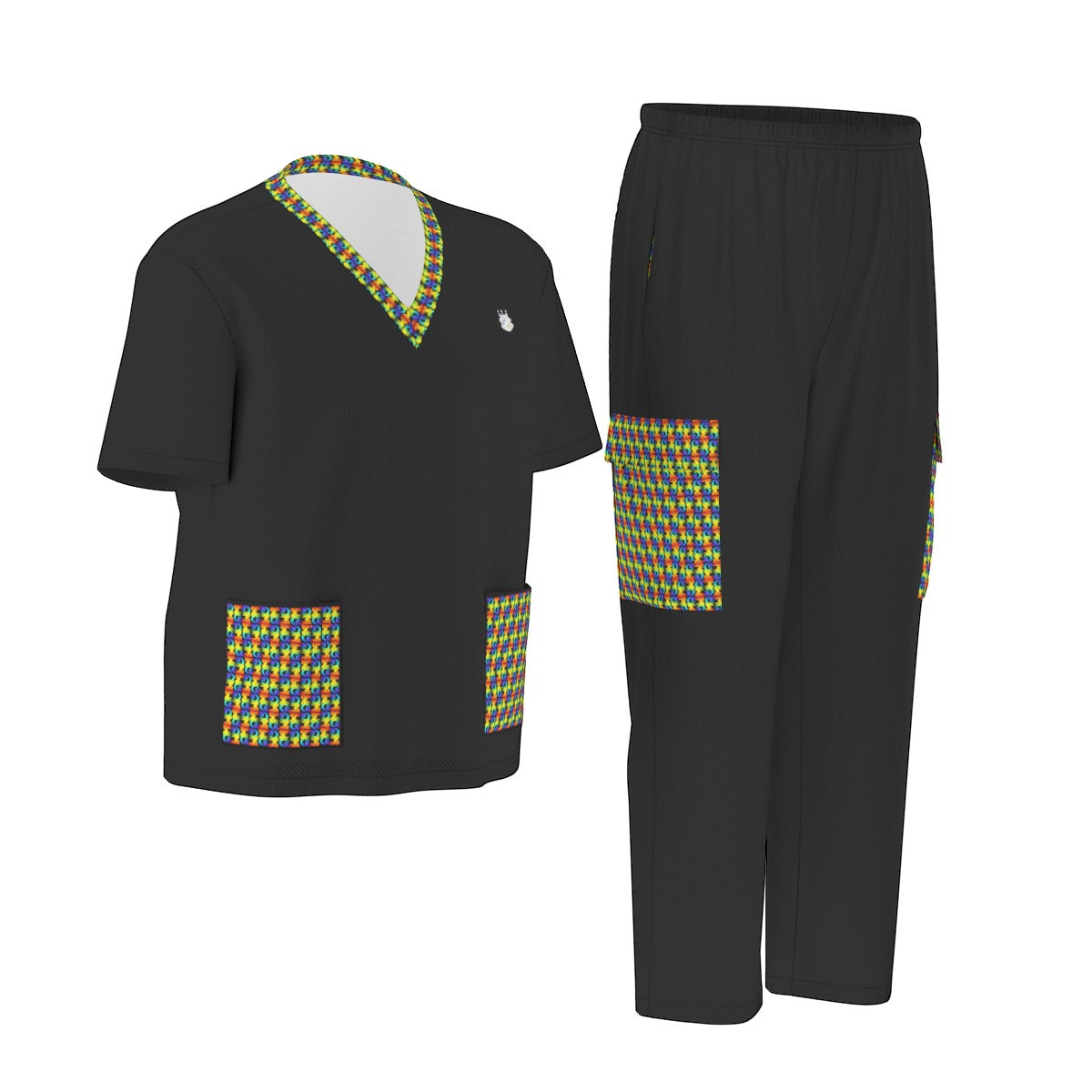 All-Over Print Unisex Scrub Set|Birdseye