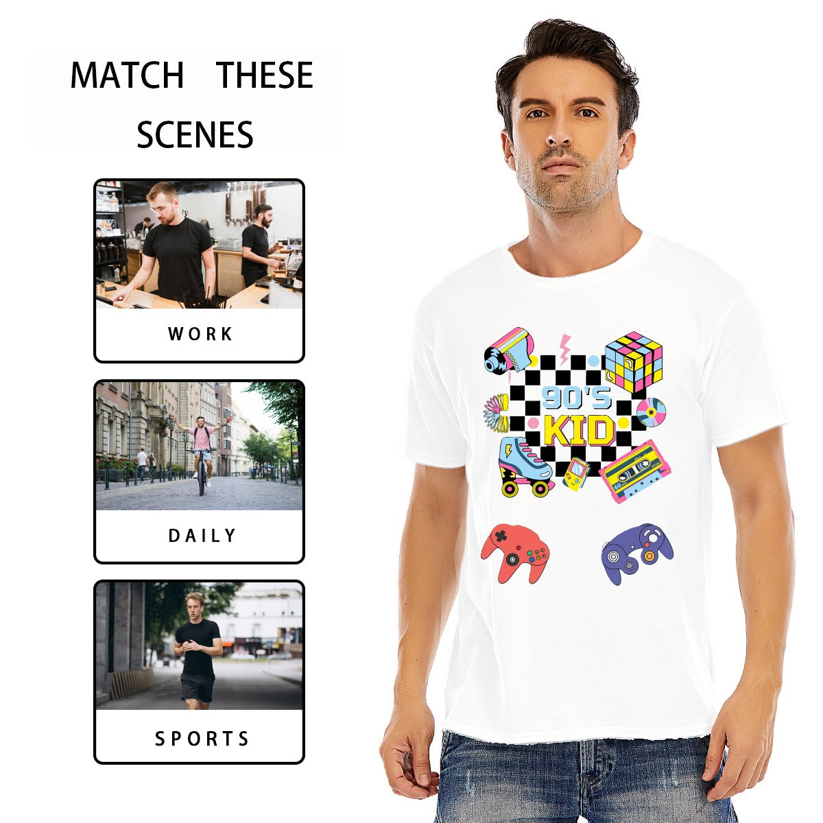 Unisex O-neck Short Sleeve T-shirt | 180GSM Cotton (DTF)