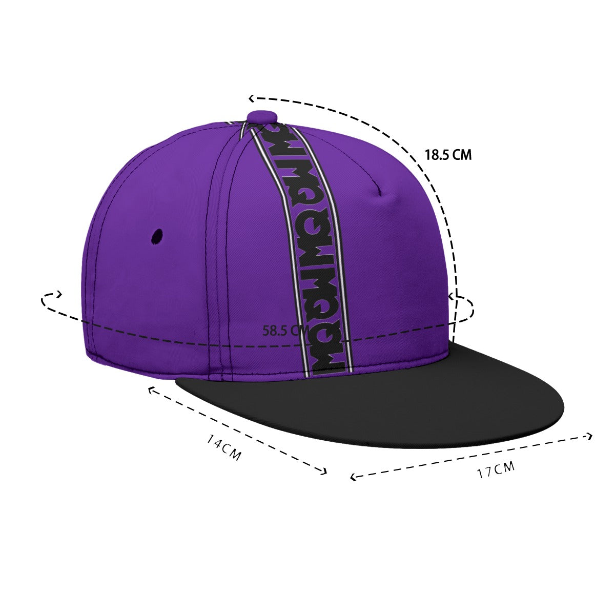 All-Over Print Flat-Brim Baseball Cap With Box