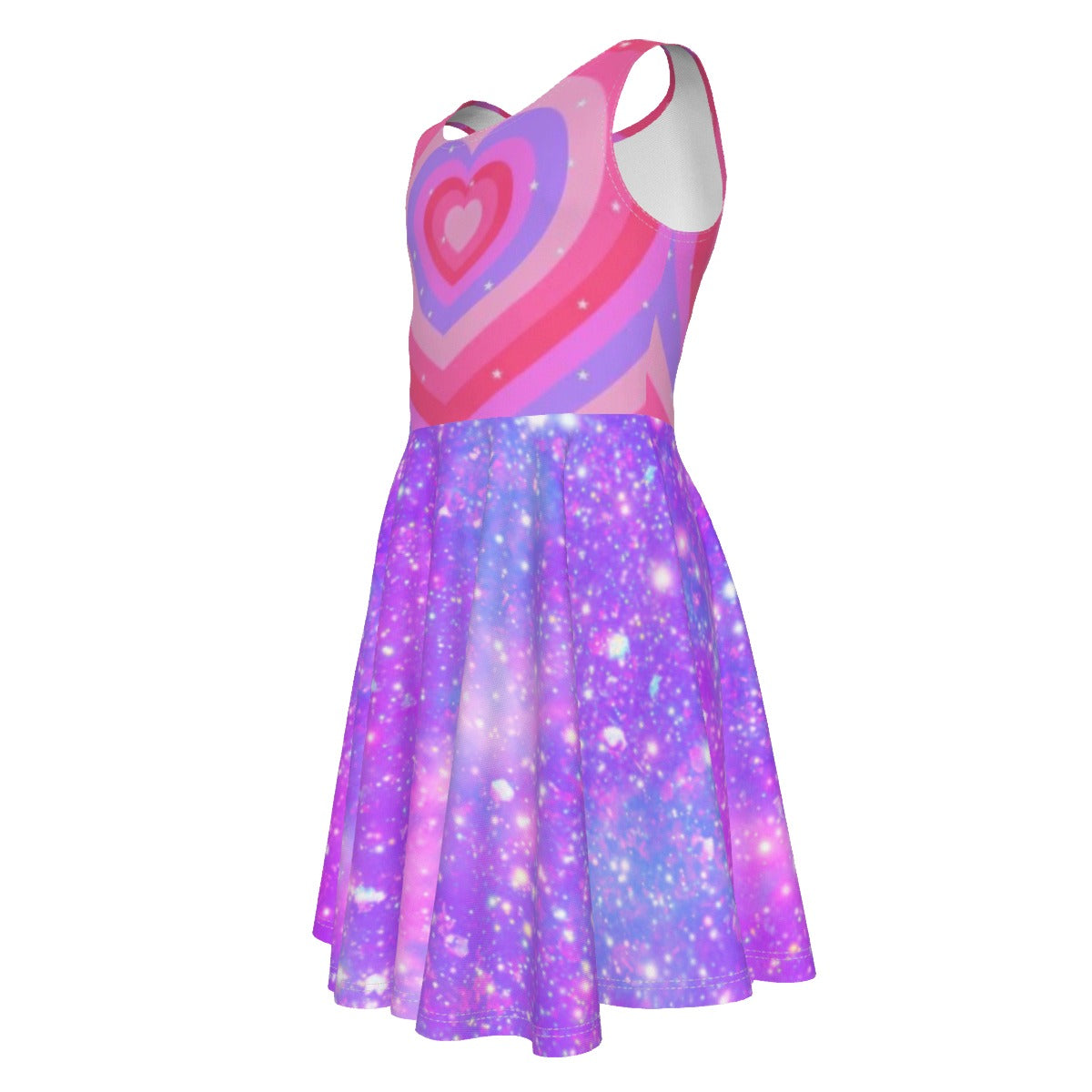 All-Over Print Kid's Sleeveless Vest Dress