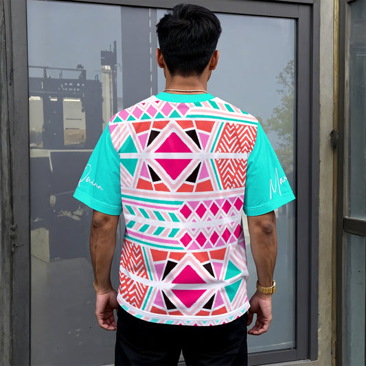 All-Over Print Unisex Drop-shoulder T-shirt|180GSM