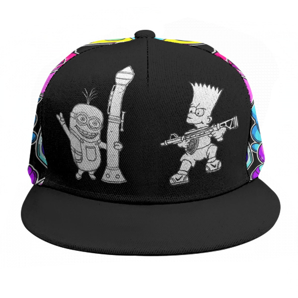 Baseball Cap With Flat Brim