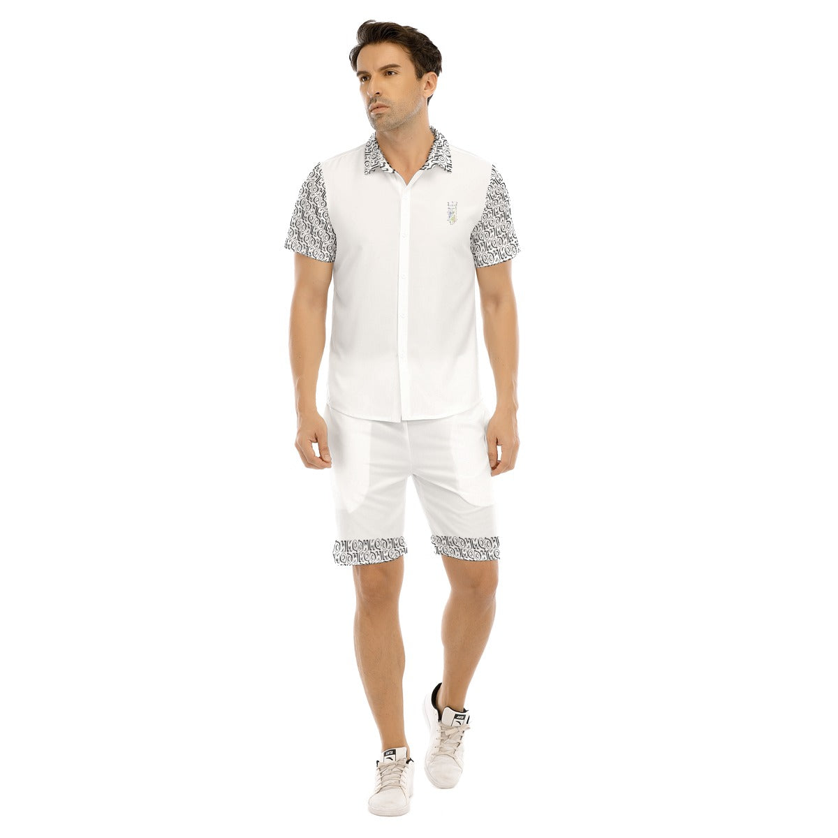 All-Over Print Men's Short Sleeve Shirt Set