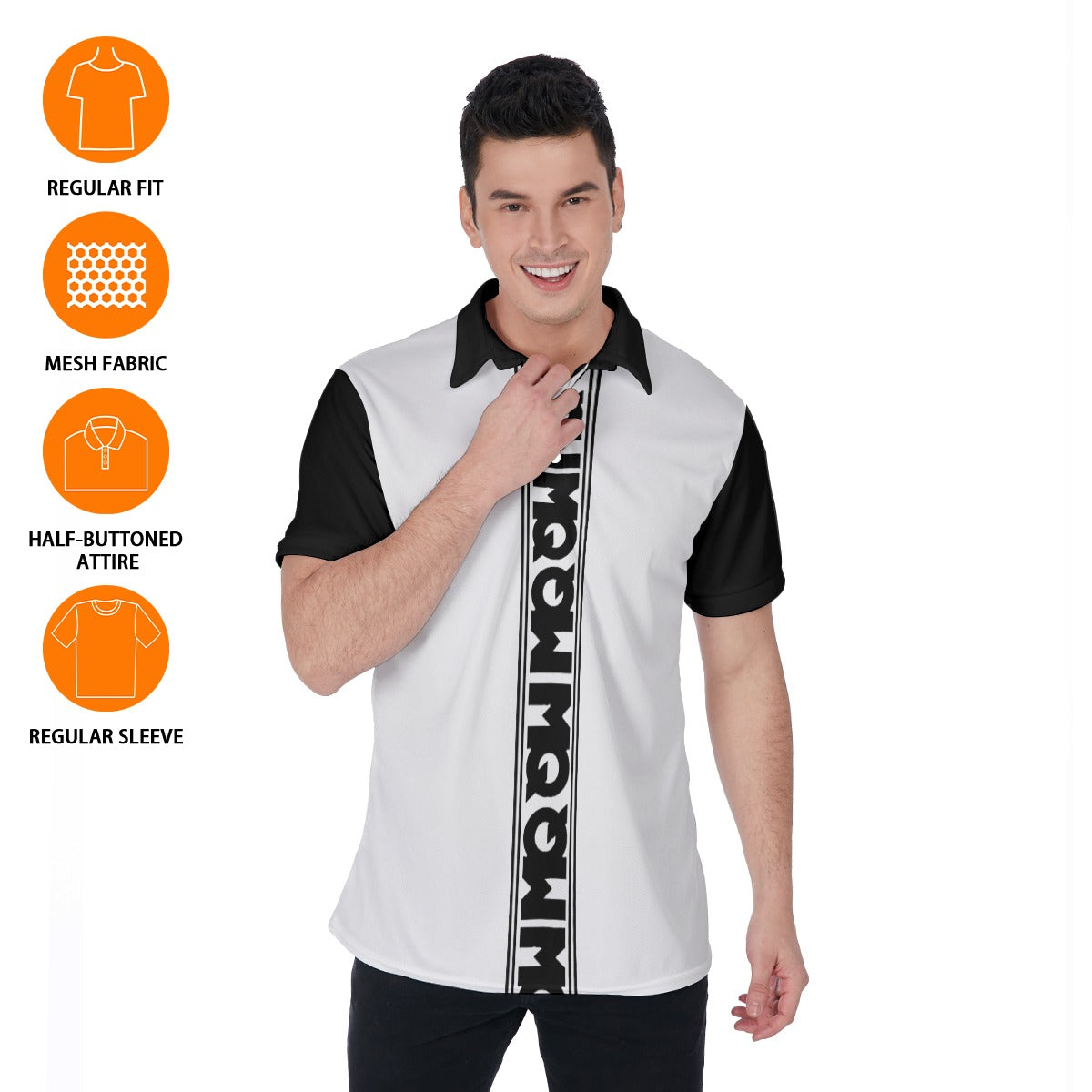 All-Over Print Men's Polo Shirt