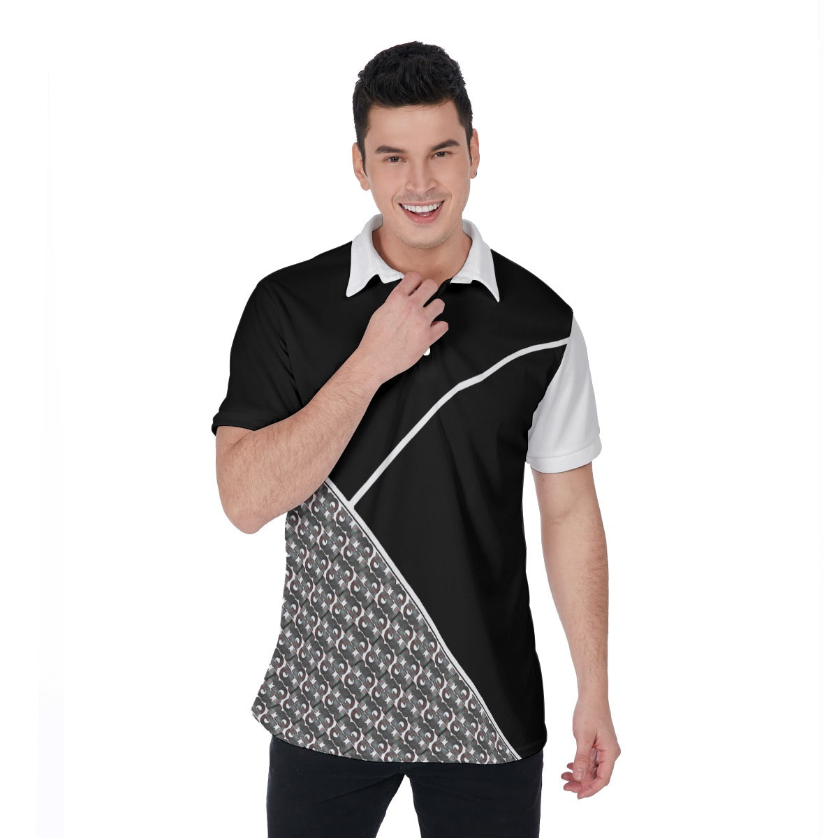 All-Over Print Men's Polo Shirt