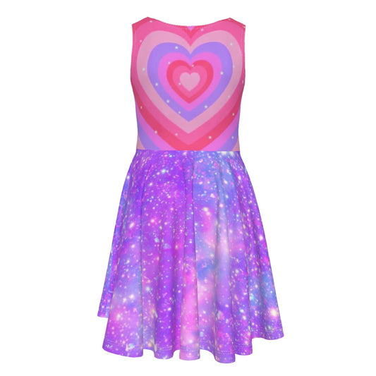 All-Over Print Kid's Sleeveless Vest Dress