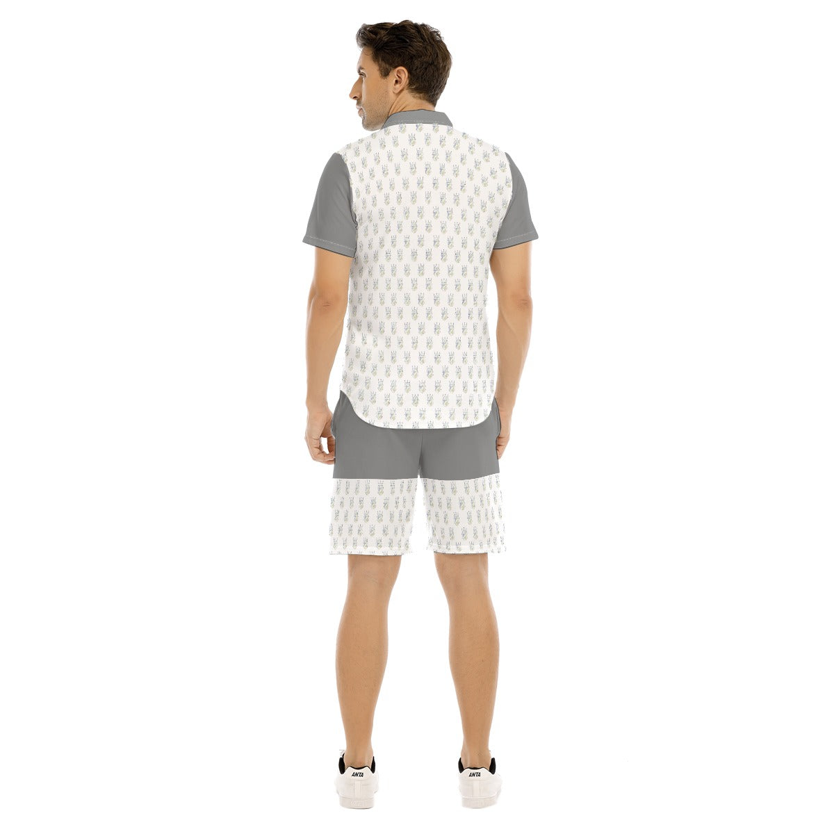All-Over Print Men's Short Sleeve Shirt Set