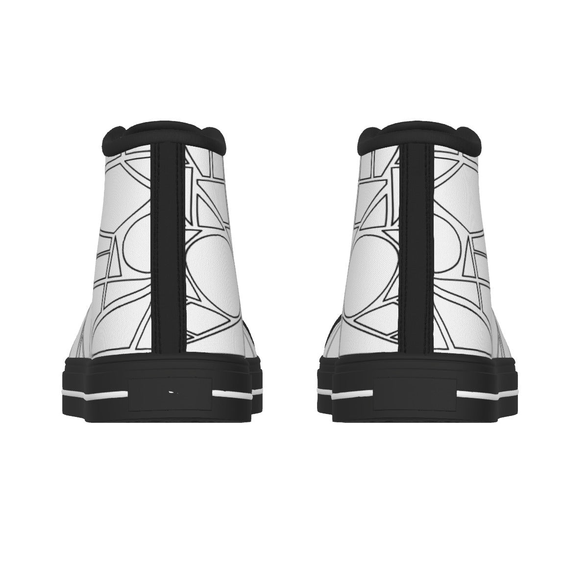 Men's Black Sole Canvas Shoes