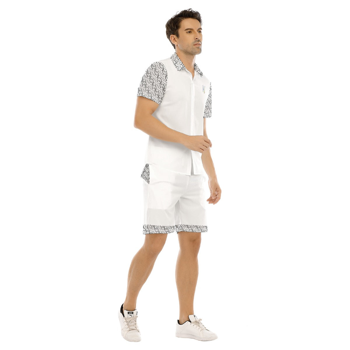 All-Over Print Men's Short Sleeve Shirt Set