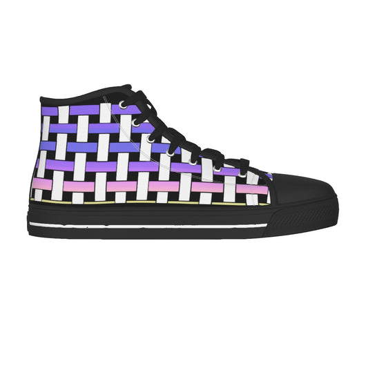 Men's Black Sole Canvas Shoes