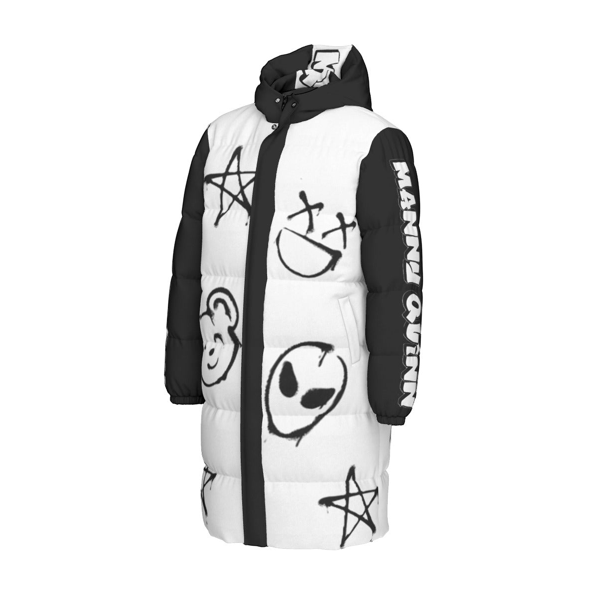 All-Over Print Unisex Long Down Jacket