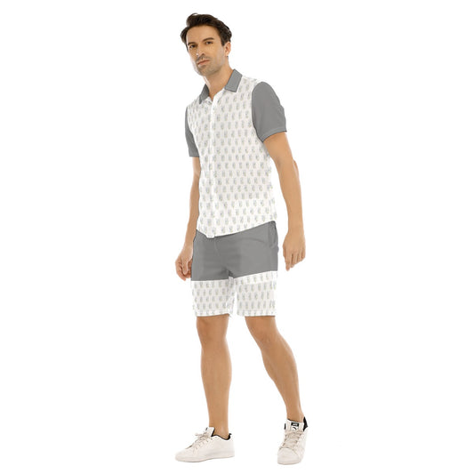 All-Over Print Men's Short Sleeve Shirt Set