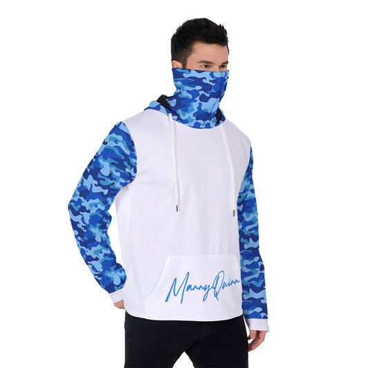 All-Over Print Men's Heavy Fleece Hoodie With Mask