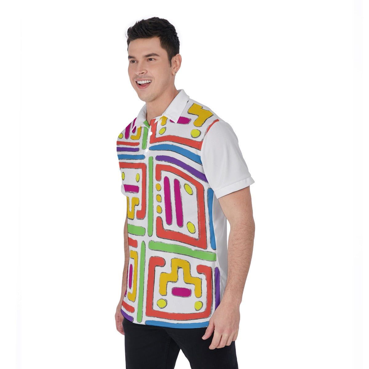 All-Over Print Men's Polo Shirt