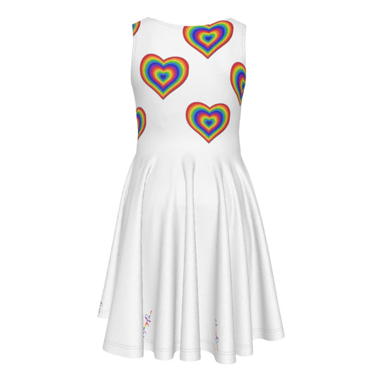 All-Over Print Kid's Sleeveless Vest Dress