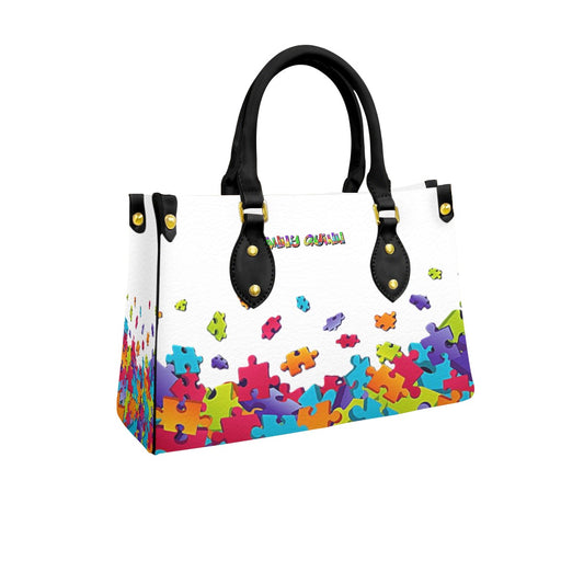 Women's Tote Bag With Black Handle