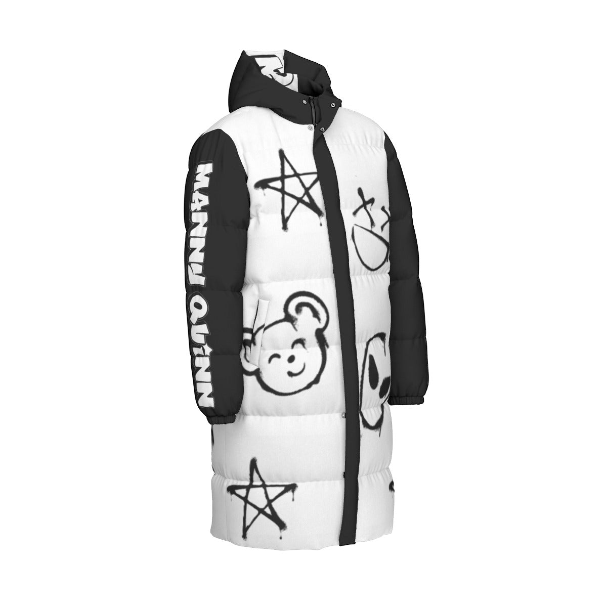 All-Over Print Unisex Long Down Jacket
