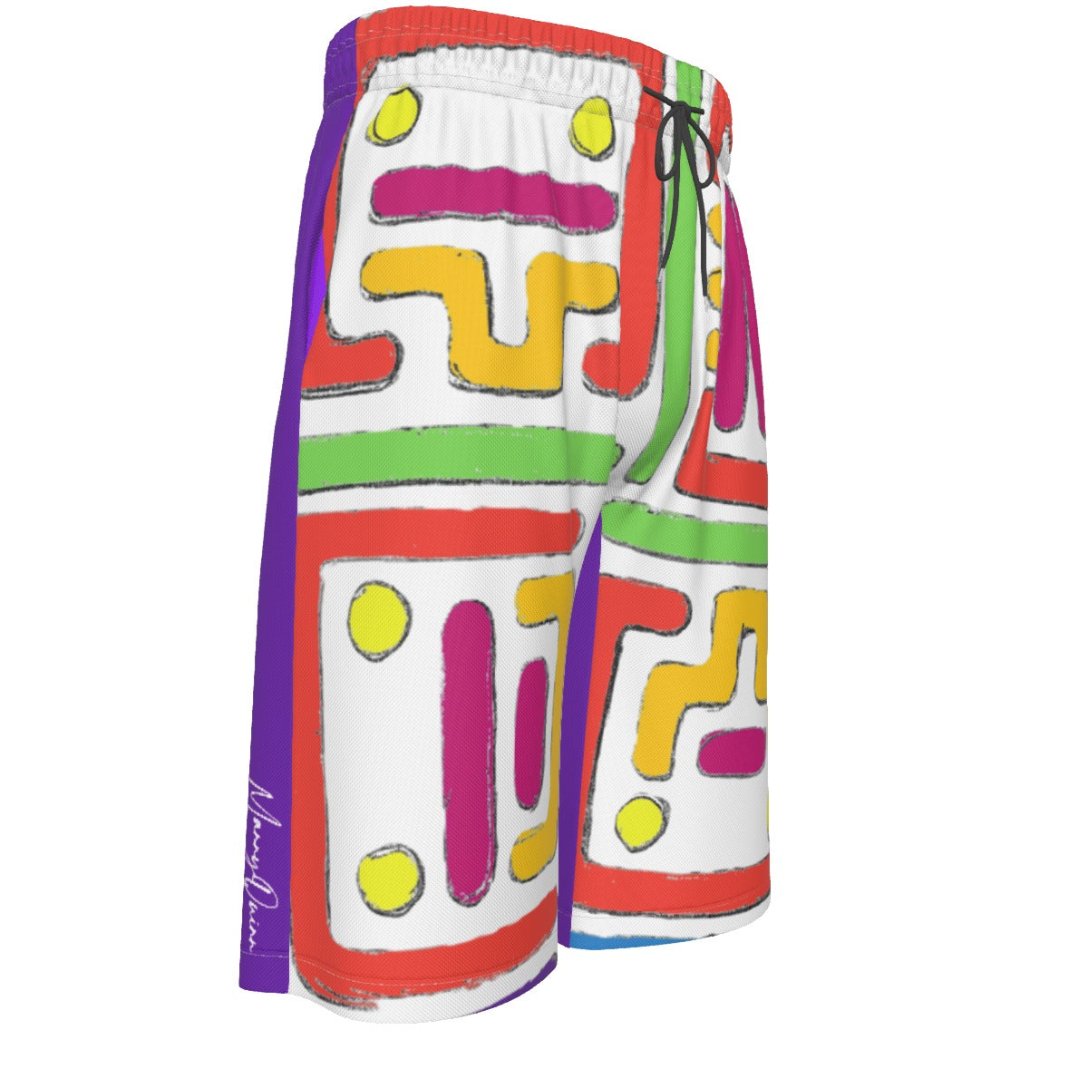 All-Over Print Men's Over-The-Knee Shorts