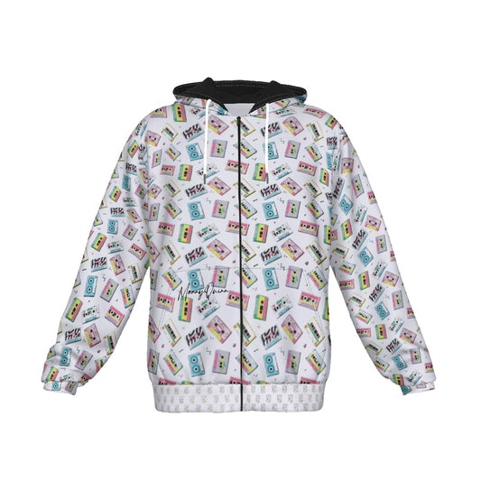 All-Over Print Men's Heavy Fleece Zip Up Hoodie