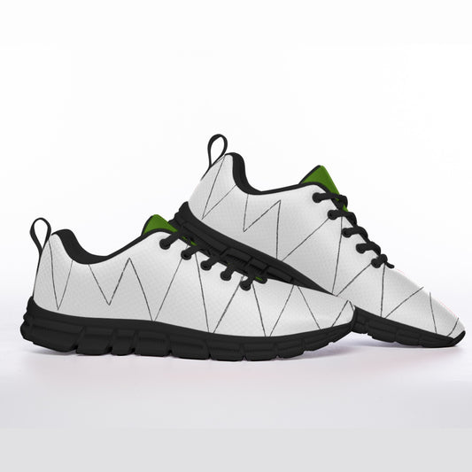 All-Over Print Men's Sports Shoes With Black Sole