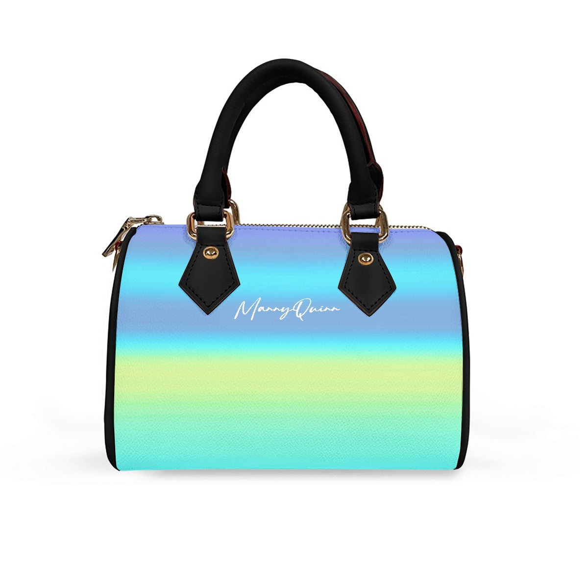 Classic Barrel-Shaped PU Leather Handbag