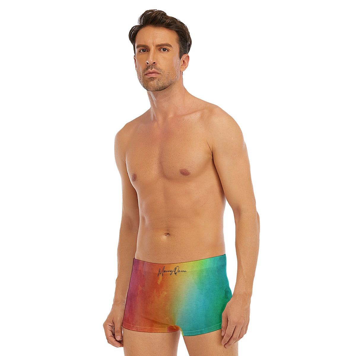 All-Over Print Men's Short Boxer Briefs