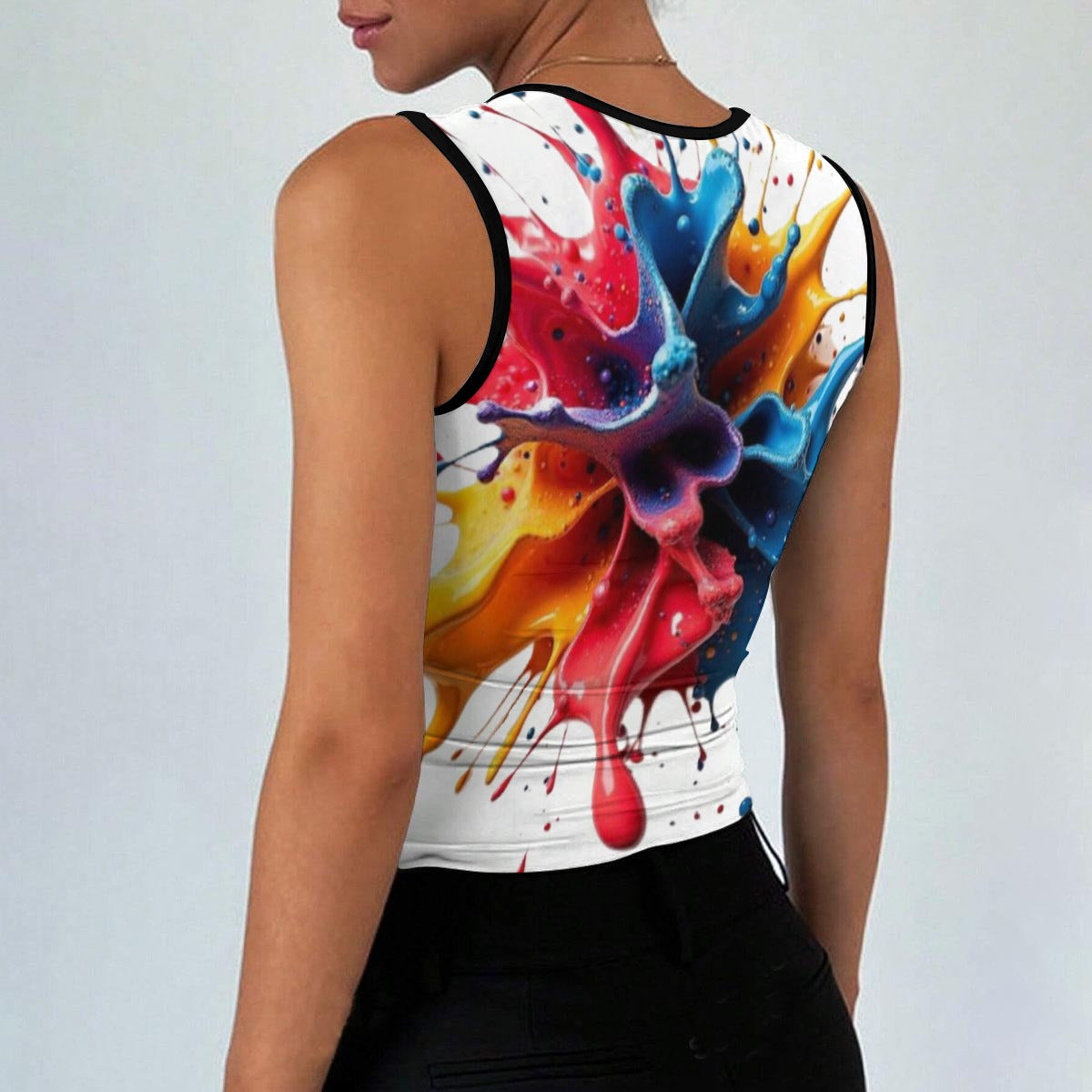 All-Over Print Women’s Sleeveless Square Neck Tank Top