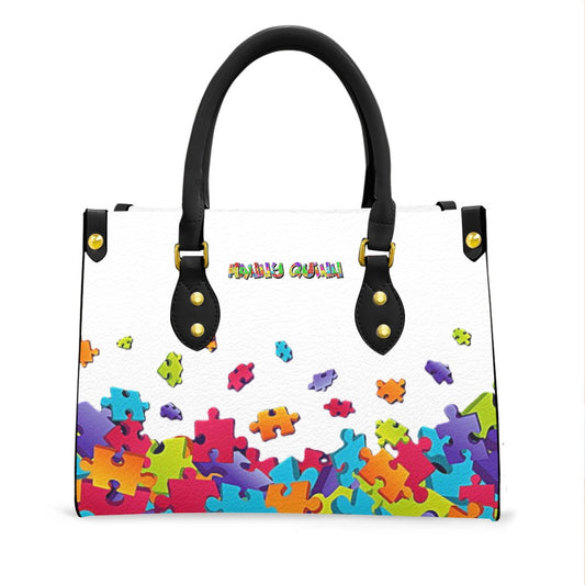 Women's Tote Bag With Black Handle