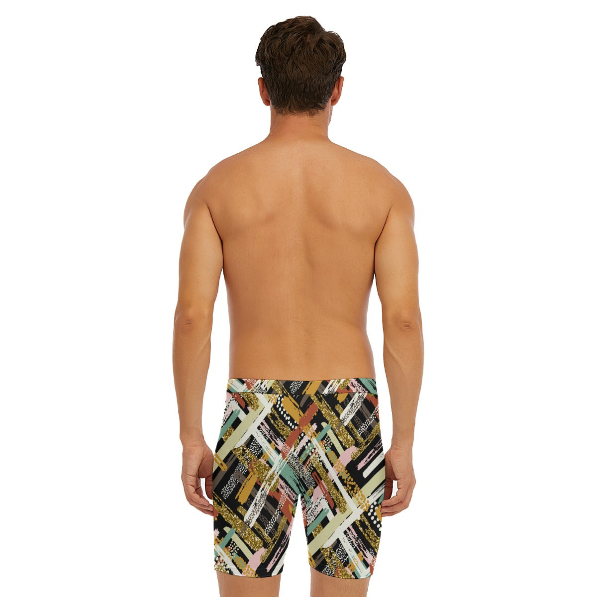 All-Over Print Men's Long Boxer Briefs