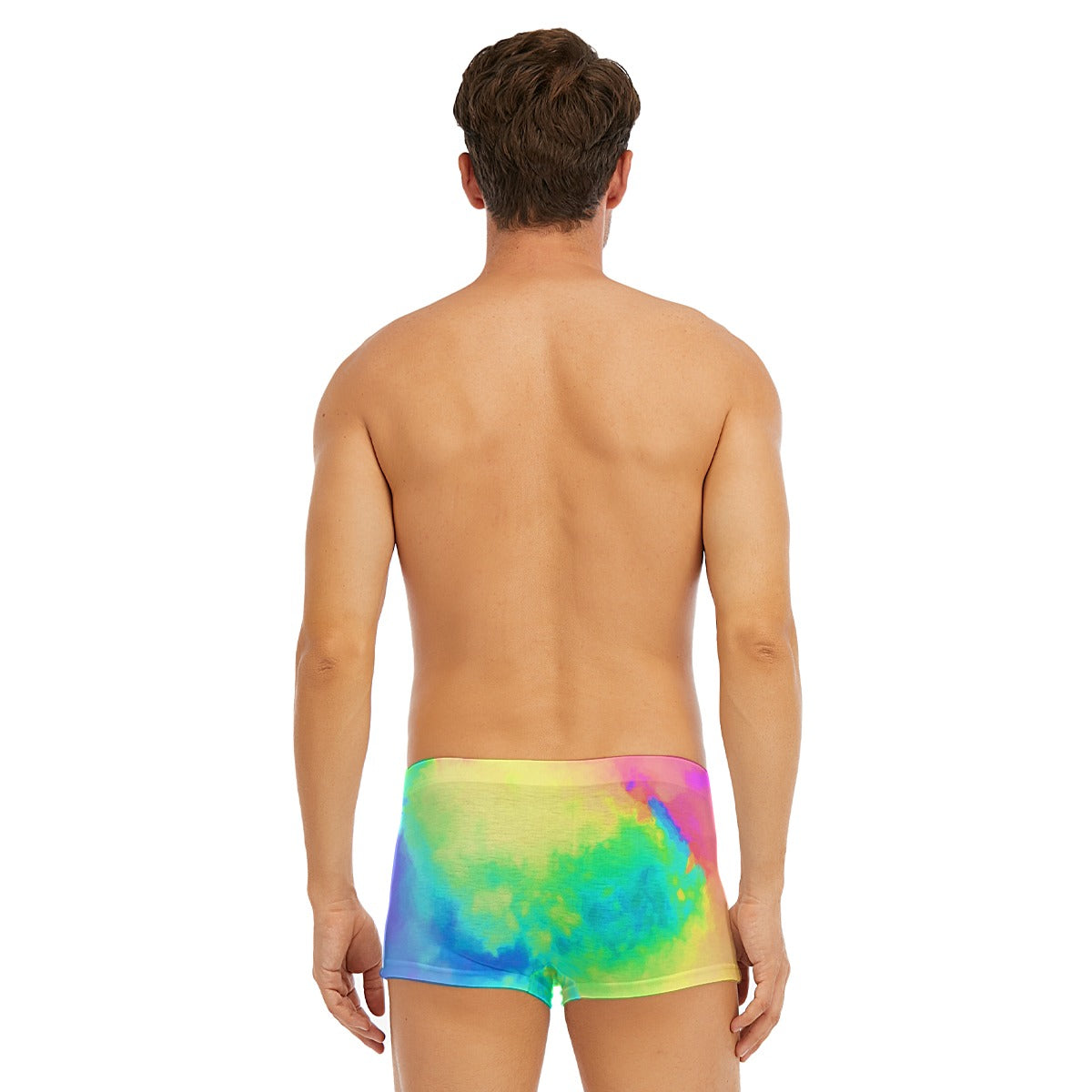 All-Over Print Men's Short Boxer Briefs