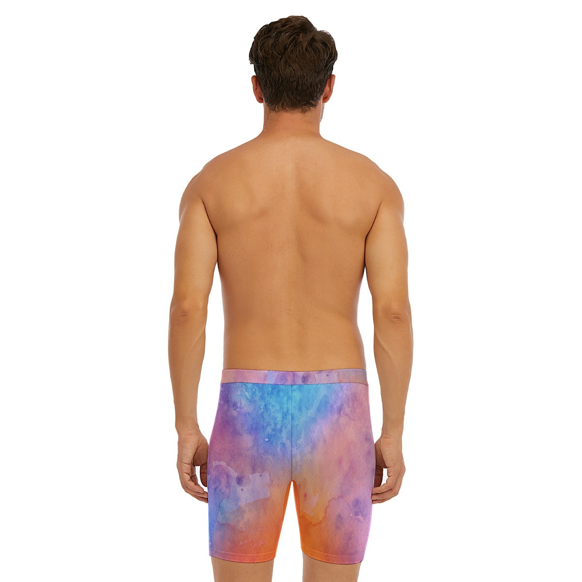 All-Over Print Men's Long Boxer Briefs
