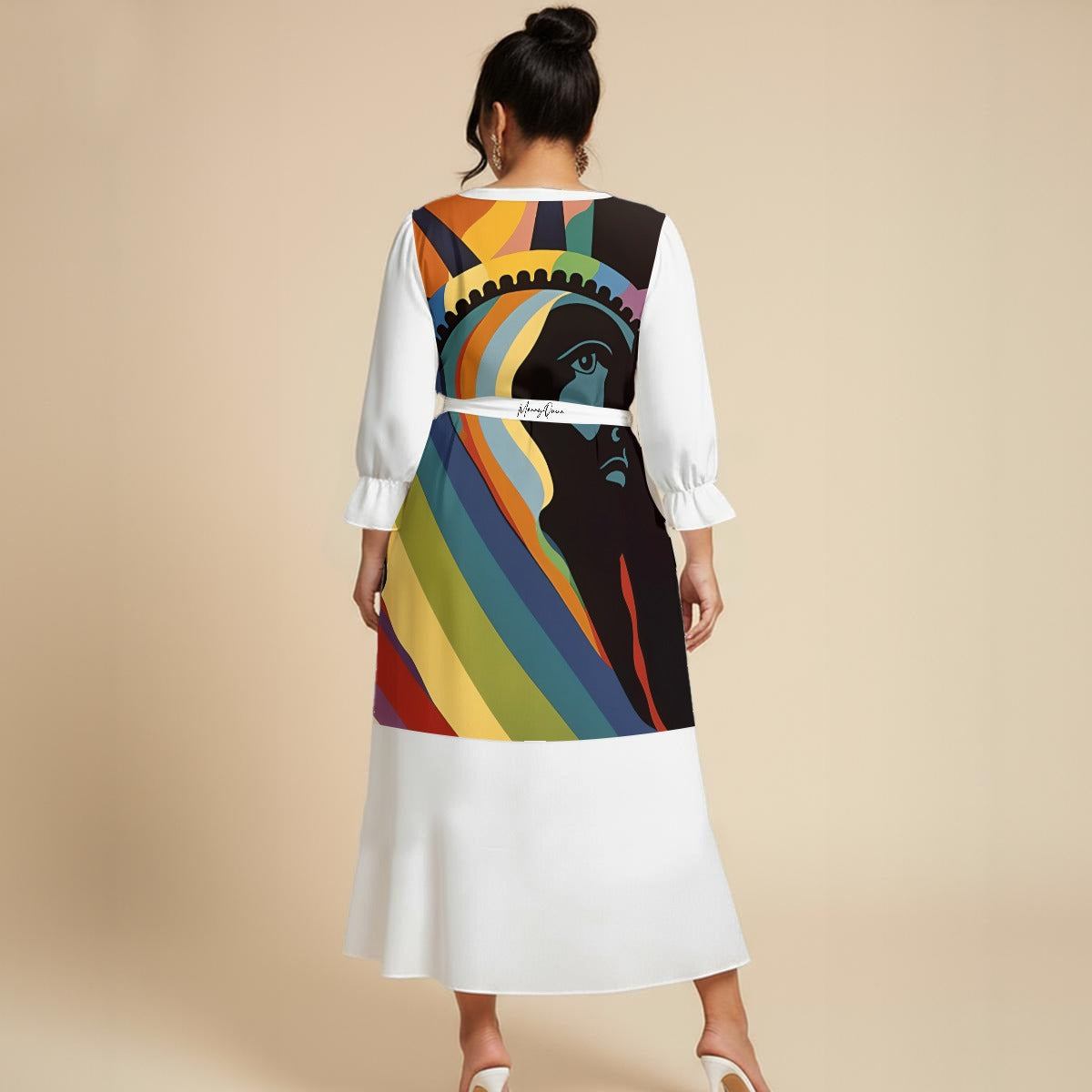All-Over Print Women’s Maxi Dress|Plus Size