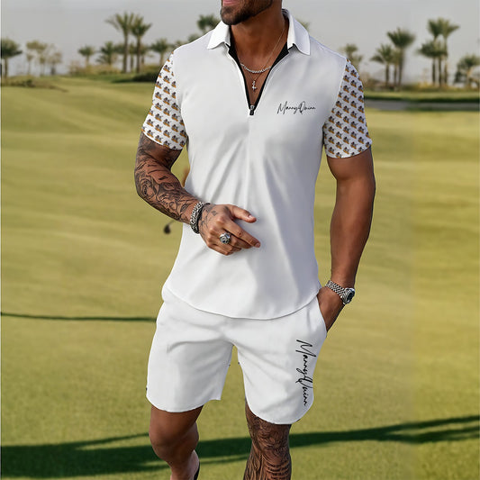 All-Over Print Men's Polo Sportswear Set