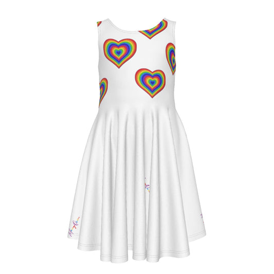 All-Over Print Kid's Sleeveless Vest Dress