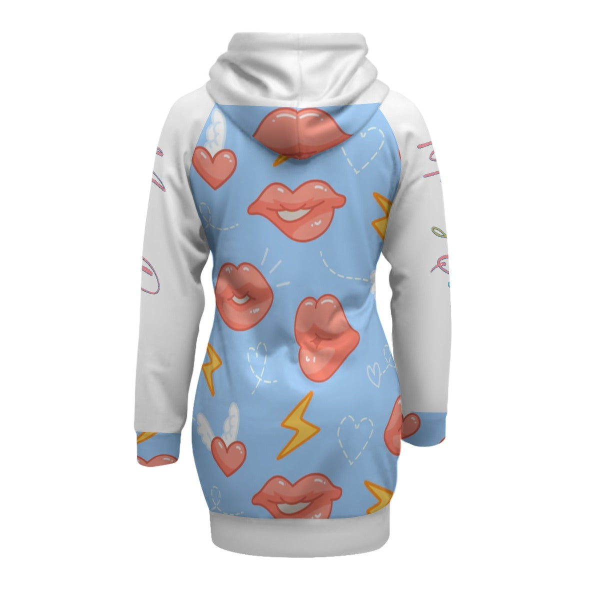 All-Over Print Women's Pullover Hoodie With Raglan Sleeve