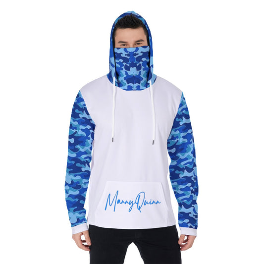 All-Over Print Men's Heavy Fleece Hoodie With Mask
