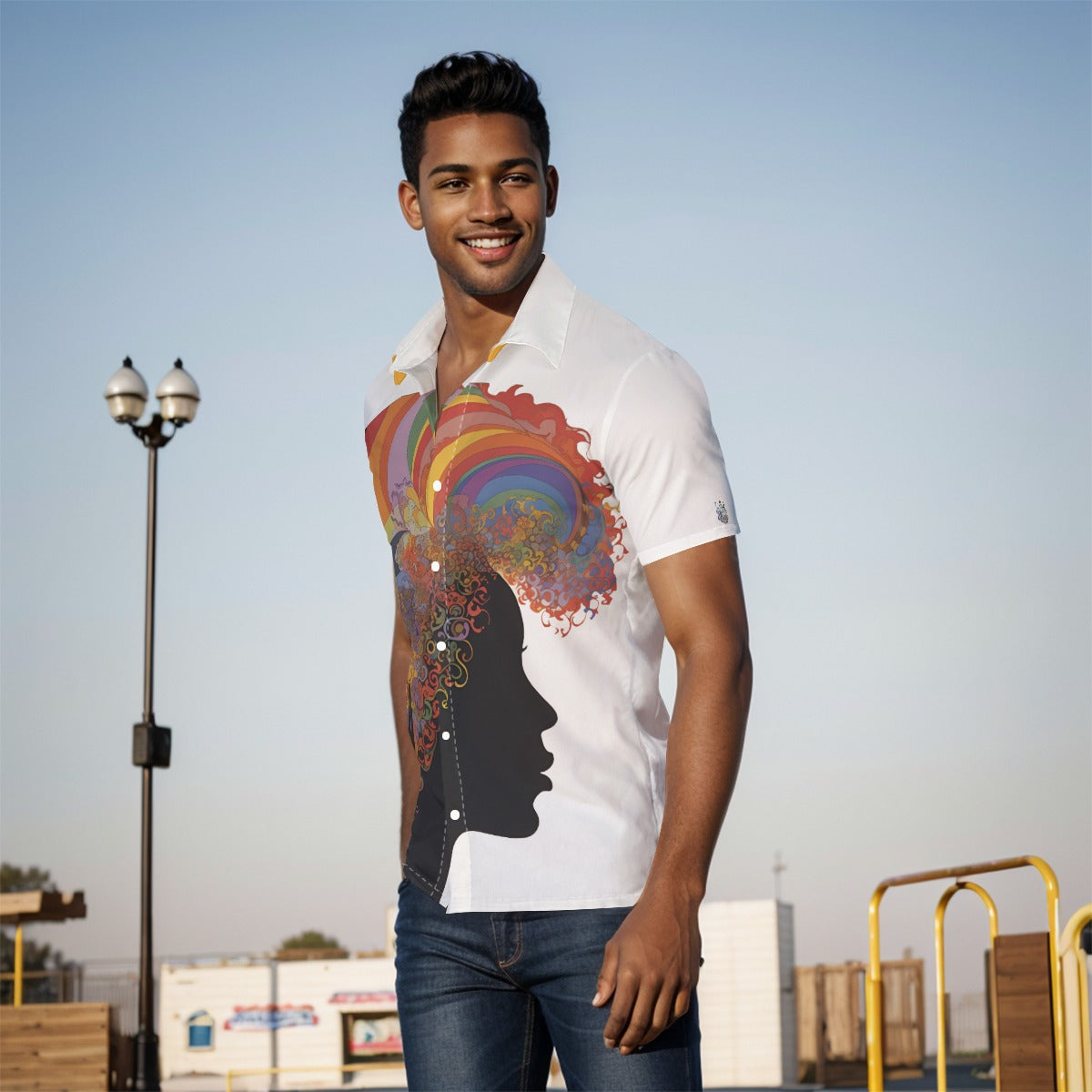 All-Over Print Men's Shirt