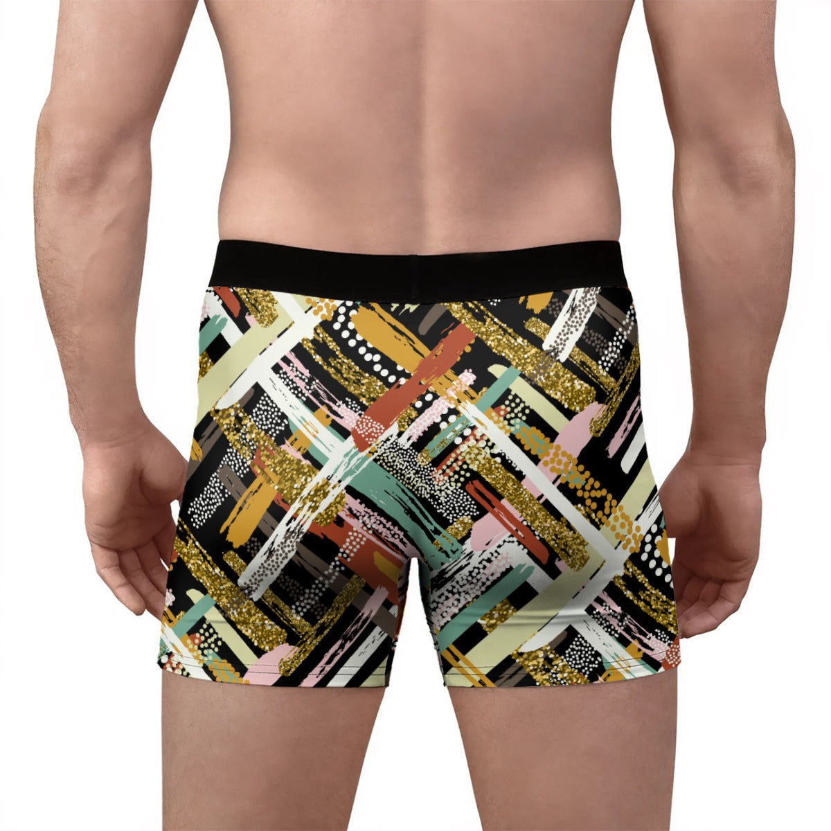All-Over Print Men's Stretch Boxer Briefs